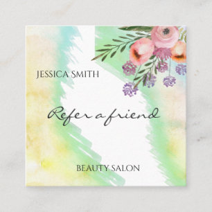 Waterverf Elegant Boho Bloemen Referral