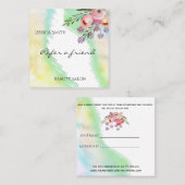 Waterverf Elegant Boho Bloemen Referral (Voorkant / Achterkant)