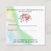 Waterverf Elegant Boho Bloemen Referral (Achterkant)