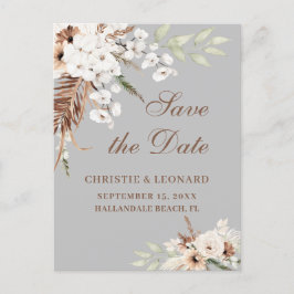Waterverf Elegant Boho Wedding Save the Date Briefkaart