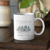 Waterverf Elegant Bos gepersonaliseerd Koffiemok