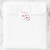 Waterverf Elegant een klein liefje is op de Ronde Sticker (Tas)