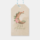 Waterverf elegant Eid Mubarak Cadeaulabel (Achterkant)