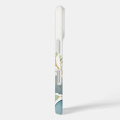 Waterverf Elegant Eucalyptus tak monogram Case-Mate iPhone Case (Achterkant / Rechts)