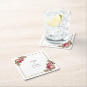 Waterverf Elegant Floral Kartonnen Onderzetters (Insitu)