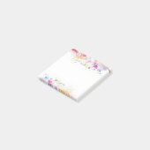 Waterverf Elegant Floral Pastel Post-it® Notes (Schuin)