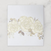 Waterverf Elegant Floral Roos Gold Greenery Plaatskaartje (Buitenkant ongevouwen)