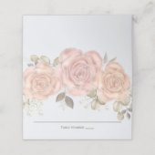 Waterverf Elegant Floral Roos Gold Greenery Plaatskaartje (Buitenkant ongevouwen)
