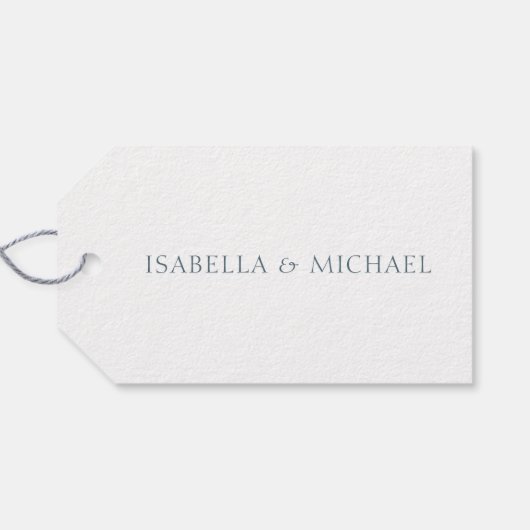 Waterverf Elegant Floral Wedding Dank je Cadeaulabel (Achterkant Horizontaal)