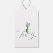 Waterverf Elegant Floral Wedding Dank je Cadeaulabel (Voorkant)