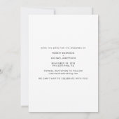 Waterverf Elegant Gay Wedding Tuxedo Save The Date (Achterkant)