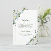 Waterverf Elegant Green Informatiekaartje (Staand voorkant)