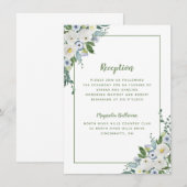 Waterverf Elegant Green Informatiekaartje (Voorkant / Achterkant)