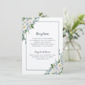 Waterverf Elegant Grey Informatiekaartje (Staand voorkant)