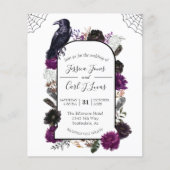 Waterverf Elegant Halloween Floral Boho Paars (Voorkant)