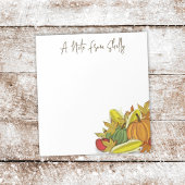 Waterverf Elegant Herfst Harvest Leaves Notitieblok