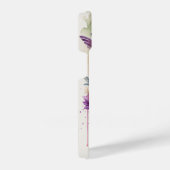 Waterverf Elegant Hummingbird Funny Monogram Naam iPhone Hoesje (Rechterkant)