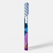 Waterverf Elegant Hummingbird Monogram met naam Case-Mate iPhone Case (Achterkant / Rechts)