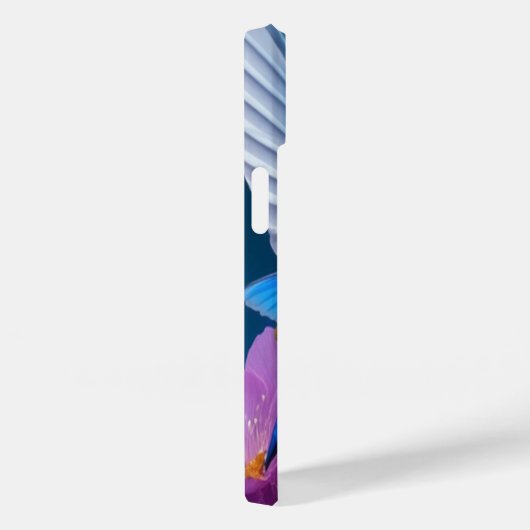 Waterverf Elegant Hummingbird Monogram met naam Case-Mate iPhone Case (Achterkant / Rechts)