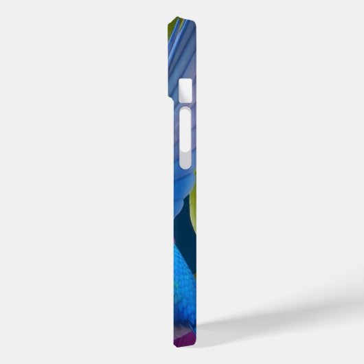 Waterverf Elegant Hummingbird Monogram met naam Case-Mate iPhone Case (Achterkant / Links)