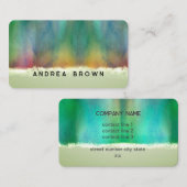 waterverf Elegant Kleurrijke Dubbelzijdige Custom Visitekaartje (Voorkant / Achterkant)