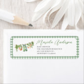 Waterverf Elegant lokaal geteeld baby shower Etiket (Insitu)