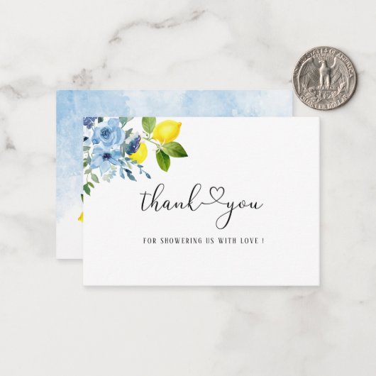 Waterverf Elegant Main Squeeze Vrijgezellenfeest d Notitiekaartje (Voorkant / Achterkant in situ)