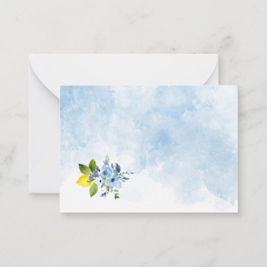 Waterverf Elegant Main Squeeze Vrijgezellenfeest d Notitiekaartje (Achterkant)