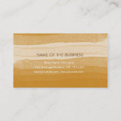 Waterverf Elegant Minimale Subtle Brown Splatter Visitekaartje (Achterkant)