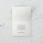 Waterverf Elegant Modern Afstuderen Bedankkaart (Binnen)