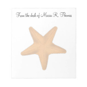 Waterverf Elegant Modern Starfish Sealife Notitieblok