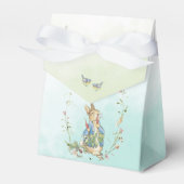 Waterverf Elegant Peter Konijn wilde bloem baby sh Bedankdoosjes (Voorkant Zijde)