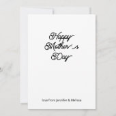 Waterverf elegant Roos schilderen Moederdag Kaart (Achterkant)