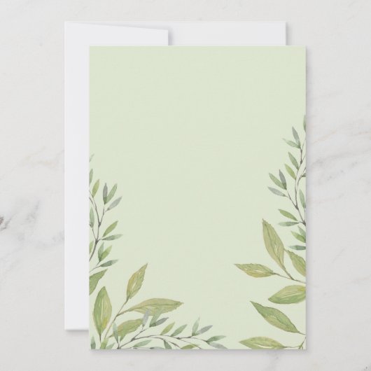 Waterverf Elegant roze rozen Kaart (Achterkant)