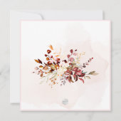 Waterverf Elegant Rustige Herfst Gum Eucalyptus Kaart (Achterkant)