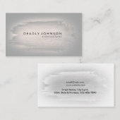 Waterverf Elegant Simple Splatter Black Grey Visitekaartje (Voorkant / Achterkant)