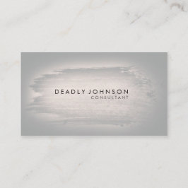 Waterverf Elegant Simple Splatter Black Grey Visitekaartje