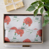 Waterverf Elegant Sinaasappel Poppy Tissuepapier (Geschenk)