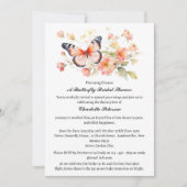 Waterverf Elegant Tuin Vlinder Vrijgezellenfeest Kaart (Voorkant)