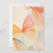 Waterverf Elegant Tuin Vlinder Vrijgezellenfeest Kaart (Achterkant)