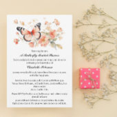 Waterverf Elegant Tuin Vlinder Vrijgezellenfeest Kaart