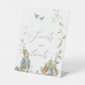 Waterverf Elegant Wildflower Peter Pedestal teken Reclamebord Met Voetstuk (Voorkant)