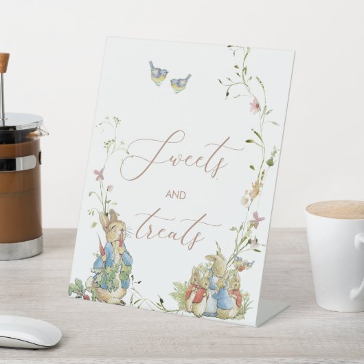 Waterverf Elegant Wildflower Peter Pedestal teken Reclamebord Met Voetstuk (Insitu)