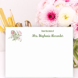 Waterverf Elegante Bloemen Van Het Bureau Van Stic Post-it® Notes
