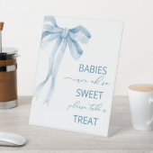 Waterverf Elegante Bow Ribbon baby shower baby's Reclamebord Met Voetstuk (Insitu)