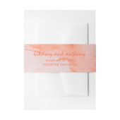 waterverf elegante bruiloft uitnodigingen wikkel (Voorkant Voorbeeld)