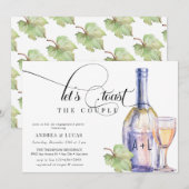 Waterverf | Elegante Engagement Party Kaart (Voorkant / Achterkant)