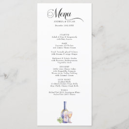Waterverf | Elegante Engagement Party Menu