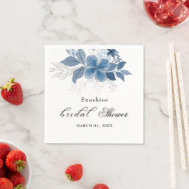 Waterverf Elegante Eucalyptus Servet