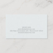 Waterverf Elegante Illustratieve Bloemen Visitekaartje (Achterkant)